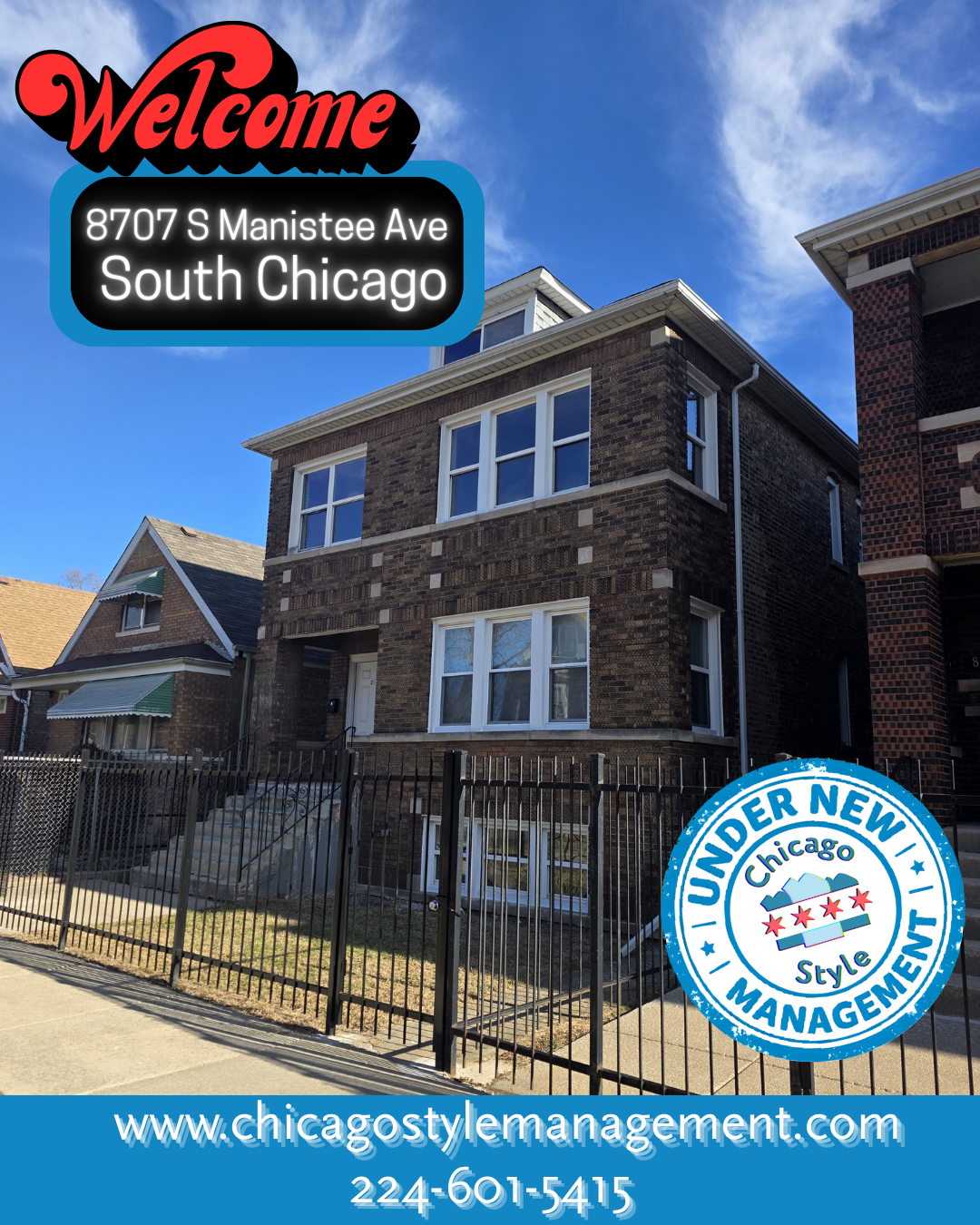 Now Under Management: 8707 S Manistee